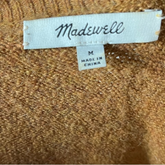 Madewell alpaca wool blend ballet wrap sweater m - Picture 4 of 9